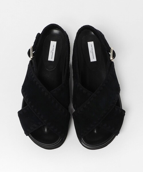 UNITED ARROWS サンダル ナチュラル クロス レディース