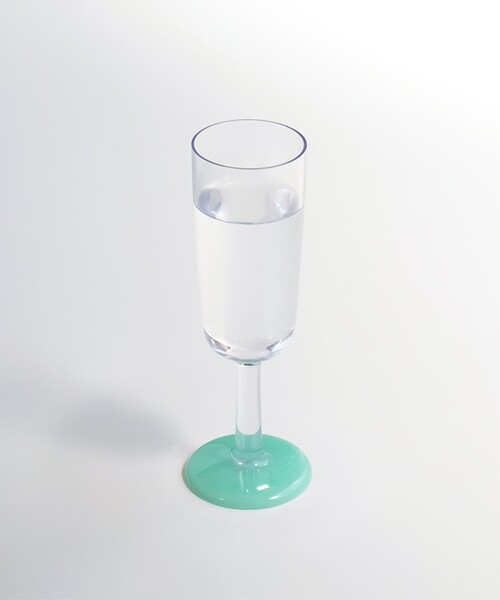 bpr BEAMS(ビーピーアール ビームス )の「Palm Products,Australia / Marc Newson Tritan(R) Non-slip Forever Flute 180ml(グラス/マグカップ/タンブラー・レディース・オレンジ/ミント・ONE SIZE)」の2枚目の写真