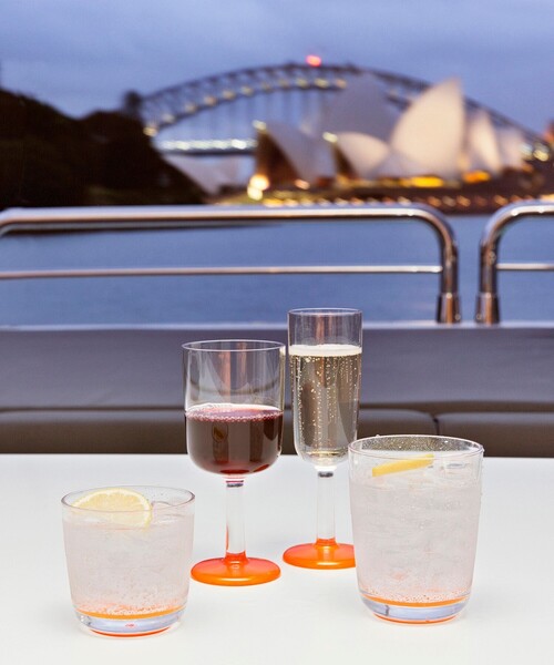 bpr BEAMS(ビーピーアール ビームス )の「Palm Products,Australia / Marc Newson Tritan(R) Non-slip Forever Flute 180ml(グラス/マグカップ/タンブラー・レディース・オレンジ/ミント・ONE SIZE)」の8枚目の写真