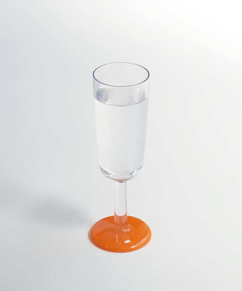 bpr BEAMS(ビーピーアール ビームス )の「Palm Products,Australia / Marc Newson Tritan(R) Non-slip Forever Flute 180ml(グラス/マグカップ/タンブラー・レディース・オレンジ/ミント・ONE SIZE)」の6枚目の写真
