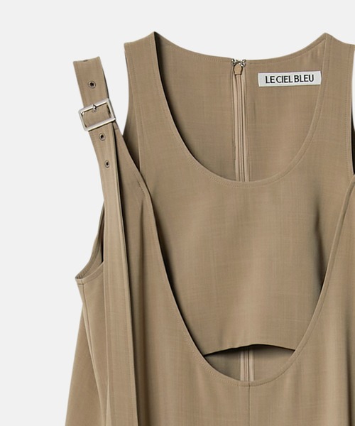 LE CIEL BLEU(ルシェルブルー)の「エクストラロングストラップAラインドレス / Extra Long Strap A-Line Dress(ワンピース・レディース・ブラック/カーキ・38/36)」の17枚目の写真