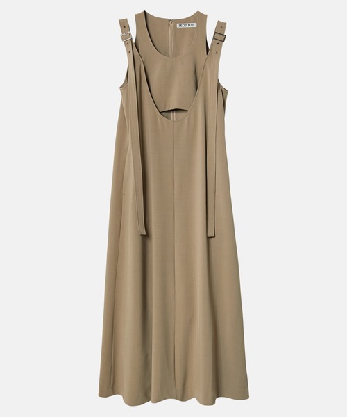 LE CIEL BLEU(ルシェルブルー)の「エクストラロングストラップAラインドレス / Extra Long Strap A-Line Dress(ワンピース・レディース・ブラック/カーキ・38/36)」の16枚目の写真