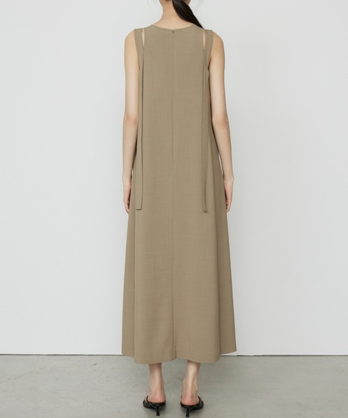 LE CIEL BLEU(ルシェルブルー)の「エクストラロングストラップAラインドレス / Extra Long Strap A-Line Dress(ワンピース・レディース・ブラック/カーキ・38/36)」の15枚目の写真