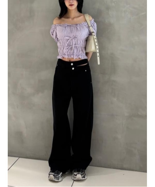 パンツ SLY DOUBLE HOLE BELT STRAIGHT PT-E SLY | DOUBLE HOLE BELT STRAIGHT パンツ (ストレート ) |SHEL