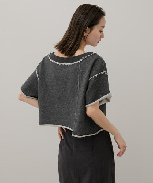 セール】パッチワーククロップドトップ（Tシャツ/カットソー）｜SENSE