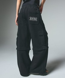 X-girl(GbNXK[)2WAY WIDE LEG CARGO SWEAT PANTS(XEFbgpc)