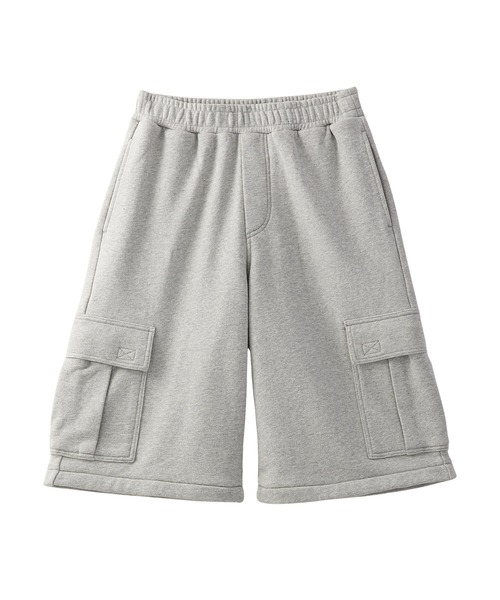 X-girl（エックスガール）の「2WAY WIDE LEG CARGO SWEAT PANTS（スウェットパンツ・レディース・アッシュ/ブラック・S/M）」の4枚目の写真