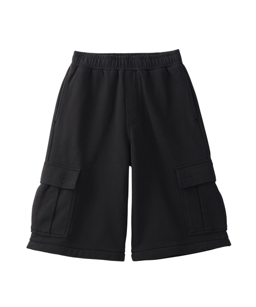 X-girl（エックスガール）の「2WAY WIDE LEG CARGO SWEAT PANTS（スウェットパンツ・レディース・アッシュ/ブラック・S/M）」の7枚目の写真