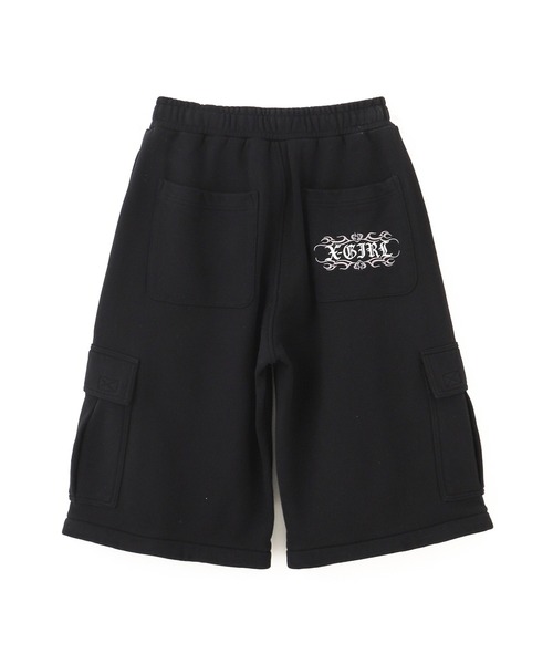 X-girl（エックスガール）の「2WAY WIDE LEG CARGO SWEAT PANTS（スウェットパンツ・レディース・アッシュ/ブラック・S/M）」の8枚目の写真