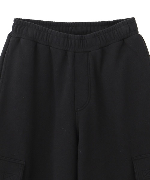 X-girl（エックスガール）の「2WAY WIDE LEG CARGO SWEAT PANTS（スウェットパンツ・レディース・アッシュ/ブラック・S/M）」の9枚目の写真