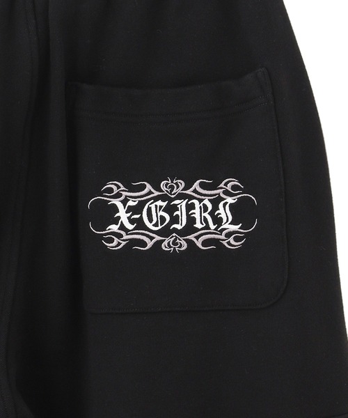 X-girl（エックスガール）の「2WAY WIDE LEG CARGO SWEAT PANTS（スウェットパンツ・レディース・アッシュ/ブラック・S/M）」の11枚目の写真