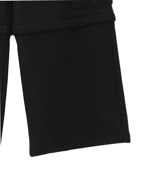 X-girl（エックスガール）の「2WAY WIDE LEG CARGO SWEAT PANTS（スウェットパンツ・レディース・アッシュ/ブラック・S/M）」の14枚目の写真