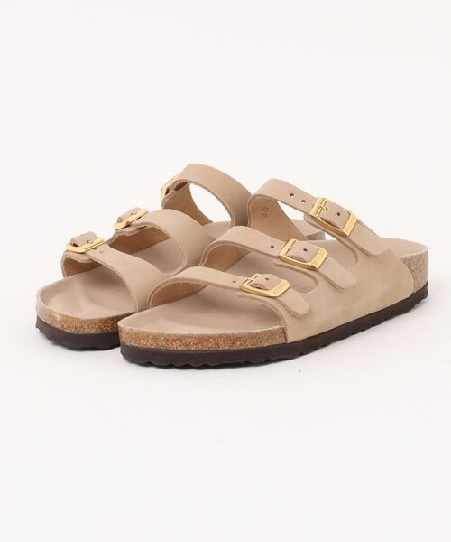サンダル・ミュール BIRKENSTOCK SLIPPER (1029480 SANDCASTLE) ビルケンシュトック 1029480 Florida LENB Sandcastle HEX
