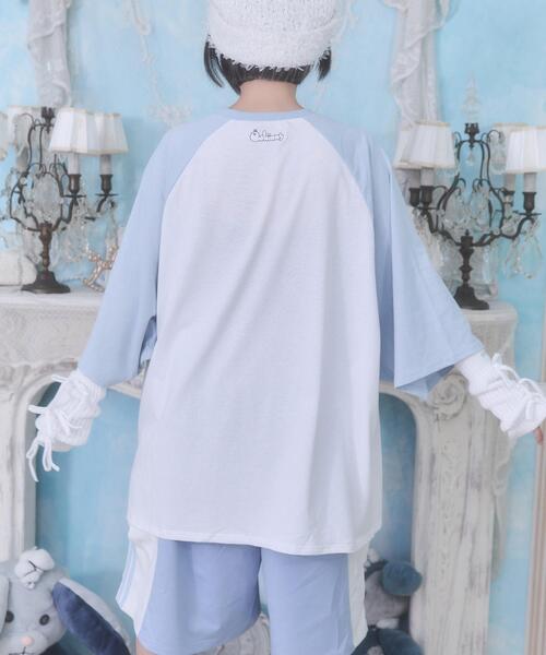 Whinny（ホワイニー）の「Whinny/ぬたほわやさんへようこそTシャツ（Tシャツ/カットソー・レディース・ブラック/サックスブルー/ホワイト・FREE）」の15枚目の写真