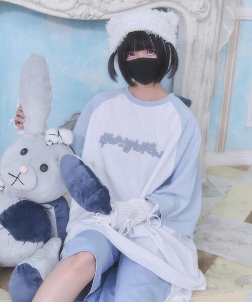 Whinny（ホワイニー）の「Whinny/ぬたほわやさんへようこそTシャツ（Tシャツ/カットソー・レディース・ブラック/サックスブルー/ホワイト・FREE）」の17枚目の写真