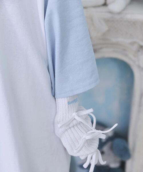 Whinny（ホワイニー）の「Whinny/ぬたほわやさんへようこそTシャツ（Tシャツ/カットソー・レディース・ブラック/サックスブルー/ホワイト・FREE）」の19枚目の写真