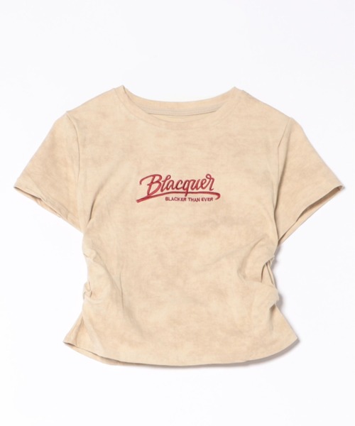 最終セール　新品未使用　ヴィンテージ　ディオール　Tシャツ　黄緑　タグ付き セール】【4色展開】 絞り染風フィットTシャツ/ワンポイント刺繍