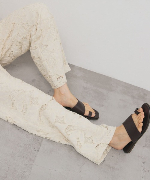 KBF（ケイビーエフ）の「ケミカルレースイージーパンツ（その他パンツ・レディース・ブラウン/アイボリー・ONE）」の8枚目の写真