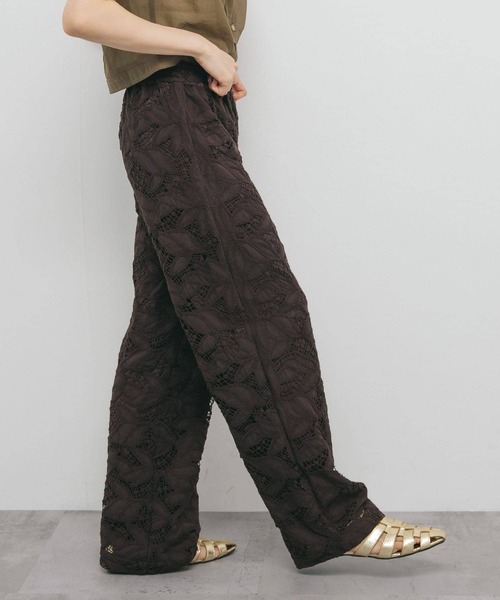 KBF（ケイビーエフ）の「ケミカルレースイージーパンツ（その他パンツ・レディース・ブラウン/アイボリー・ONE）」の15枚目の写真