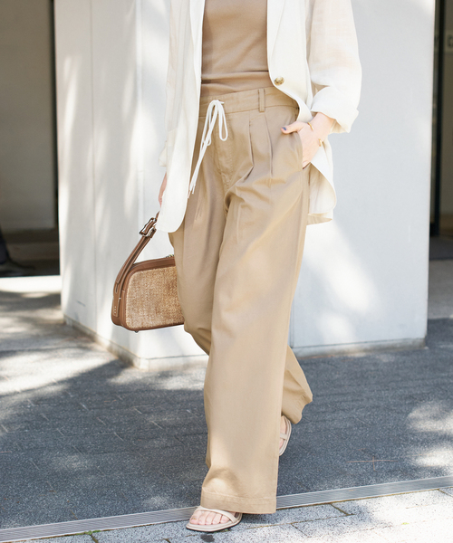 WEB限定 / 追加》コットンレーヨンドロストフレアパンツ（その他パンツ