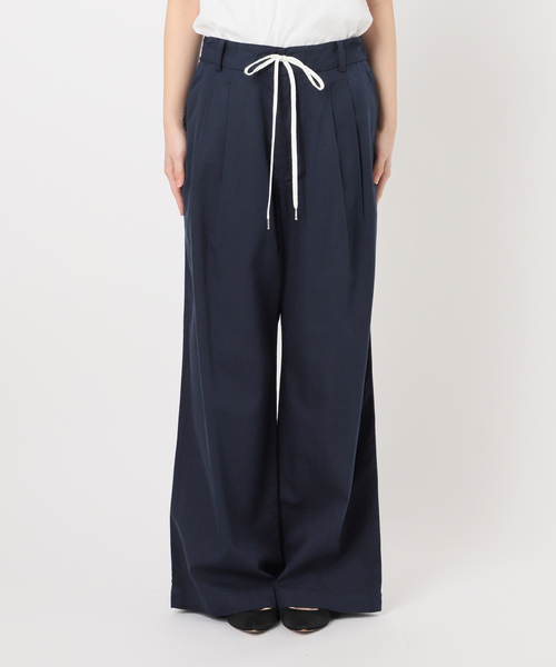 WEB限定追加》コットンレーヨンドロストフレアパンツ（その他