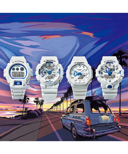 G-SHOCK(ジーショック)の「HIDDEN GLOW Series / GA-2100HDS-7AJF(アナログ腕時計・メンズ・ホワイト×ブルー・FREE)」の6枚目の写真