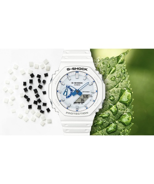 G-SHOCK(ジーショック)の「HIDDEN GLOW Series / GA-2100HDS-7AJF(アナログ腕時計・メンズ・ホワイト×ブルー・FREE)」の5枚目の写真