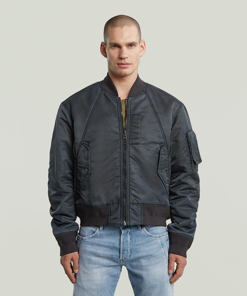 Reversible Bomber Jacket/ミリタリーディテールMA1タイプリバーシブル
