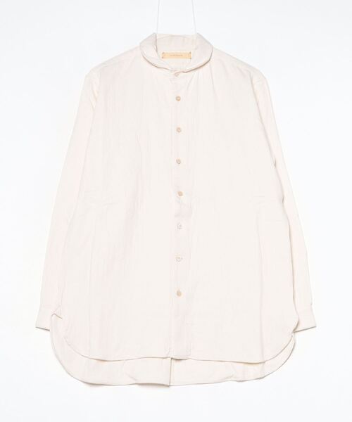 suzuki takayuki(スズキタカユキ)の「one-piece shawl-collar shirt Ⅱ(シャツ/ブラウス・メンズ・アイボリー/ブラック/チャコールグレー・01/02/00)」の3枚目の写真