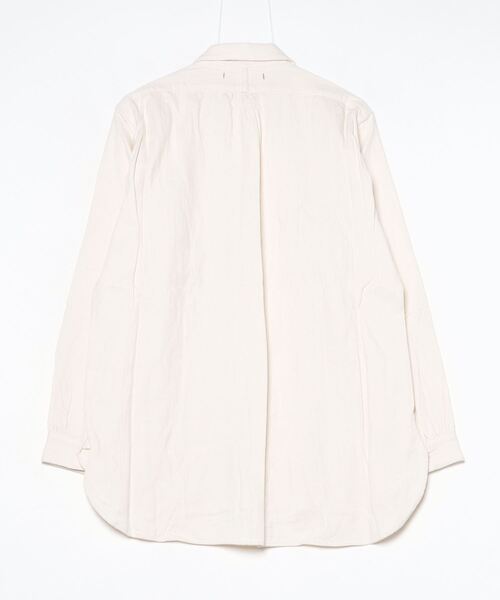 suzuki takayuki(スズキタカユキ)の「one-piece shawl-collar shirt Ⅱ(シャツ/ブラウス・メンズ・アイボリー/ブラック/チャコールグレー・01/02/00)」の4枚目の写真