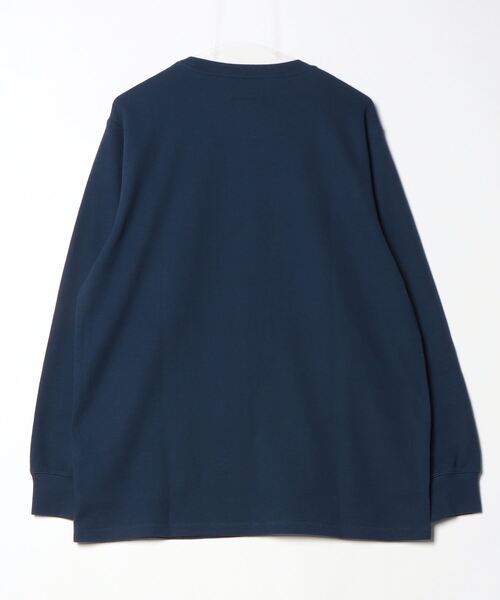 極美品 定価2,3万 RRL クルーネック長袖ワッフル L 黒系 スミクロ POLO RALPH LAUREN（ポロ・ラルフローレン） ポロ ラルフローレン