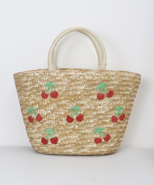 セール】フルーツ刺繍かごバッグ（かごバッグ）｜BLUEEAST