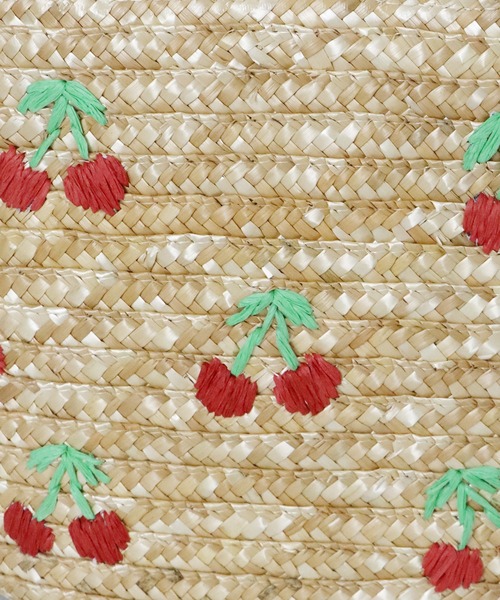 【maxage by jill ミクサージュ】 刺繍 フルーツ かごバッグ　夏 maxage by jill ミクサージュ】 刺繍 フルーツ かごバッグ 夏