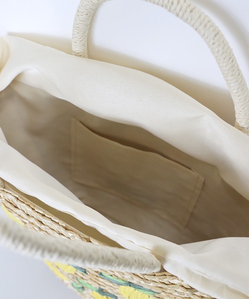 BLUEEAST(ブルーイースト)の「フルーツ刺繍かごバッグ(かごバッグ・レディース・レッド/イエロー・FREE)」の20枚目の写真