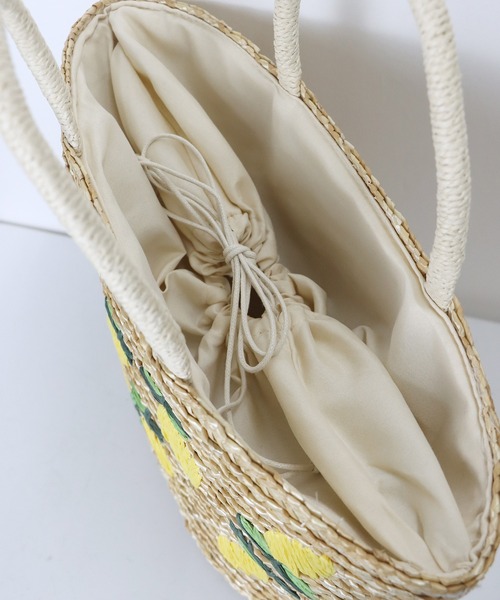 treaturself Iove summer basket bag カゴバッグ Tube Colored Basket × Fake Leather PINK | バッグ | CLOUDY