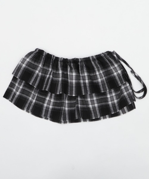 WEGO（ウィゴー）の「WEGO/チェックラップスカート（スカート・レディース・ネイビー/ブラック・FREE）」の7枚目の写真