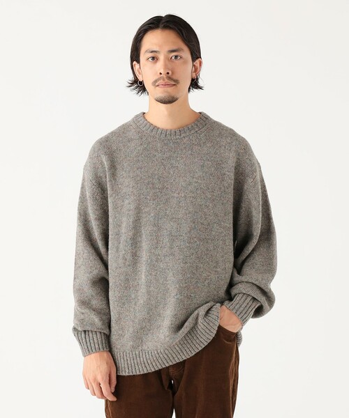 セール】ローゲージ ウール クルーネック ニット（ユニセックス