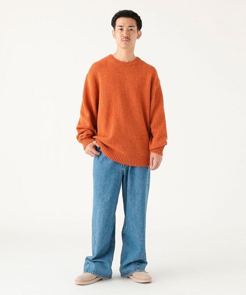 セール】ローゲージ ウール クルーネック ニット（ユニセックス