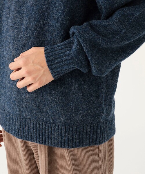 ローゲージ ウール クルーネック ニット（ユニセックス）