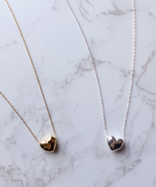 felice（フェリーチェ）の「【felice】Heart necklace（ネックレス・レディース・ゴールド/シルバー・FREE）」の2枚目の写真