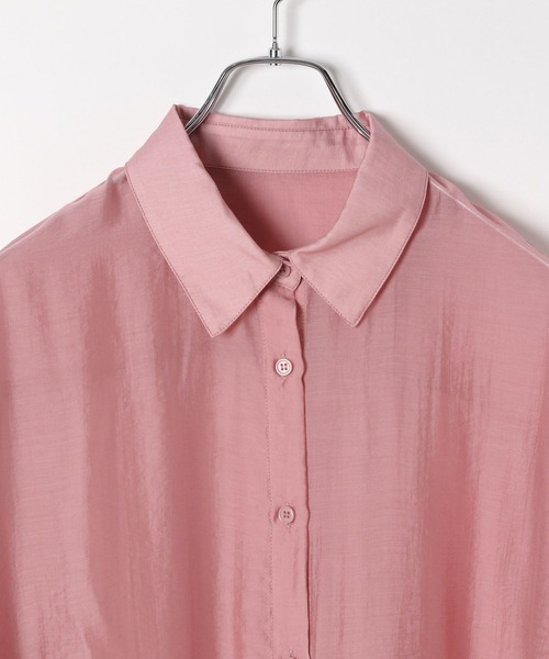 LEPSIM(レプシィム)の「シアーシャツチュニック 571461(シャツ/ブラウス・レディース・グレイッシュベージュ/ブラック/ピンク/イエロー・FREE)」の22枚目の写真