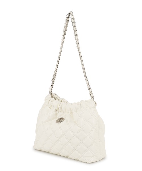 GYDA（ジェイダ）の「GYDA(ジェイダ)チェーントートバッグ GY-B356 ダブルキルティング（トートバッグ・レディース・アイボリー/ブラック/レッド・FREE）」の10枚目の写真