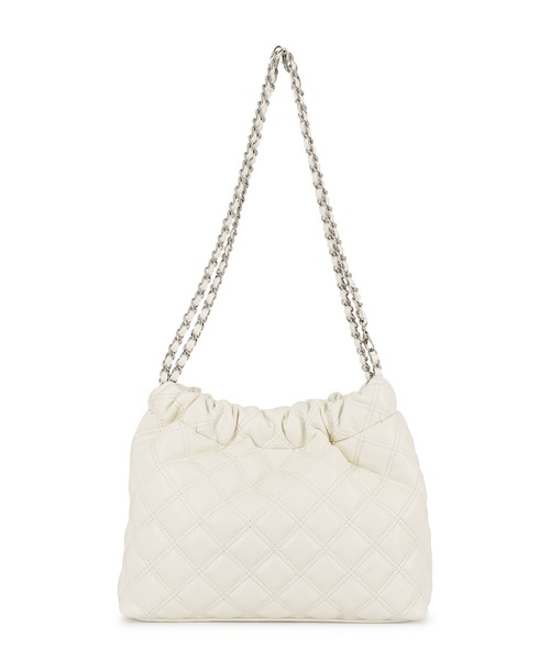 GYDA（ジェイダ）の「GYDA(ジェイダ)チェーントートバッグ GY-B356 ダブルキルティング（トートバッグ・レディース・アイボリー/ブラック/レッド・FREE）」の11枚目の写真