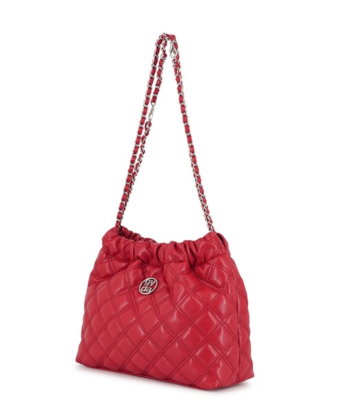 GYDA（ジェイダ）の「GYDA(ジェイダ)チェーントートバッグ GY-B356 ダブルキルティング（トートバッグ・レディース・アイボリー/ブラック/レッド・FREE）」の15枚目の写真