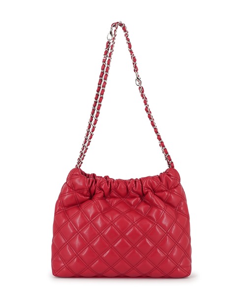 GYDA（ジェイダ）の「GYDA(ジェイダ)チェーントートバッグ GY-B356 ダブルキルティング（トートバッグ・レディース・アイボリー/ブラック/レッド・FREE）」の16枚目の写真