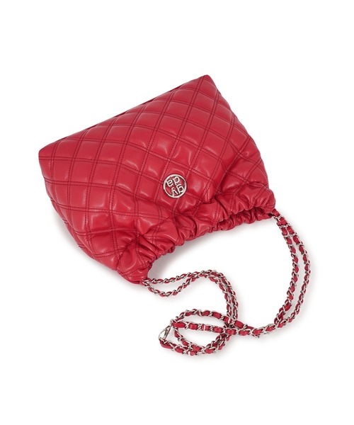 GYDA（ジェイダ）の「GYDA(ジェイダ)チェーントートバッグ GY-B356 ダブルキルティング（トートバッグ・レディース・アイボリー/ブラック/レッド・FREE）」の17枚目の写真