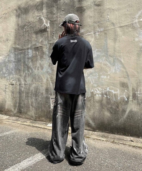 ATMARK(アットマーク)の「《2サイズ展開 / UNISEX 》オーバーサイズ スプレー加工 アソートT(Tシャツ/カットソー・メンズ・ブラック/グレー/ベージュ/ブラック系1・MEDIUM/LARGE)」の18枚目の写真