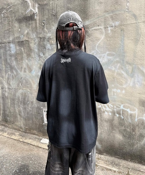 ATMARK(アットマーク)の「《2サイズ展開 / UNISEX 》オーバーサイズ スプレー加工 アソートT(Tシャツ/カットソー・メンズ・ブラック/グレー/ベージュ/ブラック系1・MEDIUM/LARGE)」の19枚目の写真