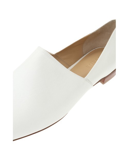 セール】SIDE CUT STACKED HEEL FLAT SHOES（パンプス）｜CLANE