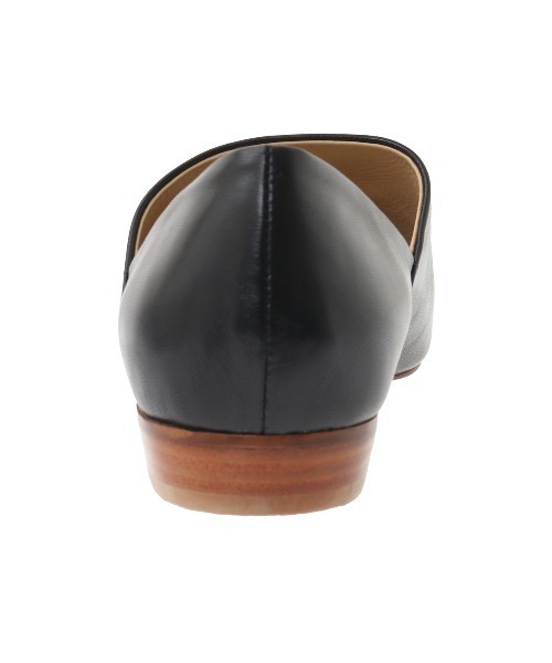 SIDE CUT STACKED HEEL FLAT SHOES（パンプス）｜CLANE（クラネ）の